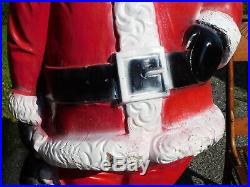 CHRISTMAS IN JULY! Life Size OVERSIZED 61 TALL Santa Claus Blow Mold Yard Ware
