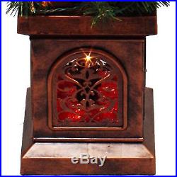 CHRISTMAS LAMP Pre Lit 4` Post Tree Outdoor Indoor Holiday Decoration Home Decor