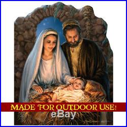 CHRISTMAS NATIVITY Plastic Outdoor YARD SIGN Weather Resistant FREE SHIPPING