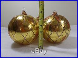 Christmas Tree Decor Ball Ornament 150 MM (5 7/8 In) New In Box Lot Of 12