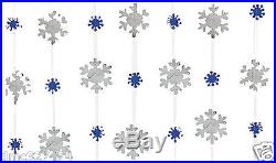 CHRISTMAS Winter FROZEN Party SNOWFLAKE Hanging STRING Decoration