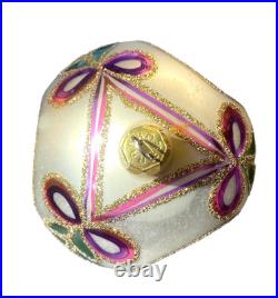CHRISTOPHER RADKO RARE Star Wonder Triple Reflector Ball 91 Blown Painted Glass CHRISTOPHER RADKO RARE Star Wonder Triple Reflector Ball 91 Blown Painted Glass