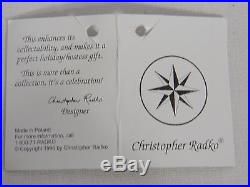 Christopher Radko Santa Sleigh & Reindeer Garland Christmas Tree (41) 1996