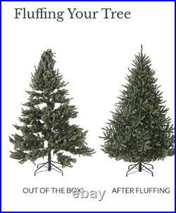 CLASSIC BLUE SPRUCE reNEW 7.5' TREE with LED COLOR+CLEAR LIGHTS