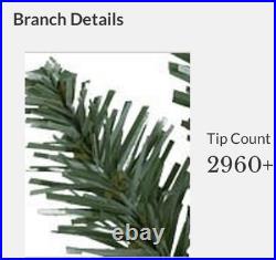 CLASSIC BLUE SPRUCE reNEW 7.5' TREE with LED COLOR+CLEAR LIGHTS