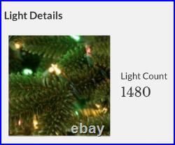 CLASSIC BLUE SPRUCE reNEW 7.5' TREE with LED COLOR+CLEAR LIGHTS