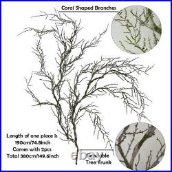 CONGZHANHH 74in Fake Halloween Moss Garland Hanging 190cm/74.8 inch, Brown