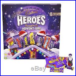 Cadbury Heroes Christmas Advent Calendar Chocolate, 232 g, 2018 Xmas, New