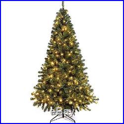 Canadian Green spruce pre- Lit Christmas Tree 200 Warm white LEDs Lights 6FT