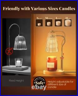 Candle Warmer Lamp, Wax Melt with 2 Bulbs for Scented Jar Amber