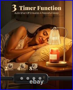 Candle Warmer Lamp, Wax Melt with 2 Bulbs for Scented Jar Amber