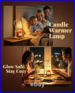 Candle Warmer Lamp, Wax Melt with 2 Bulbs for Scented Jar Amber