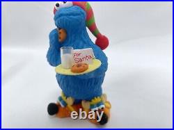 Carlton Cards Sesame Street Cookie Monster for Santa Slippers Stocking Hat