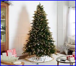 Casa Zeta-Jones 7.5′ Douglas Fir LED Function Frosted Christmas Tree Qvc