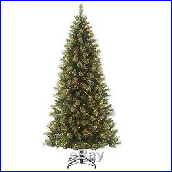 Cashmere Pine Christmas Tree Jaclyn Smith 7' Pre-Lit Clear Light Clearwater Slim