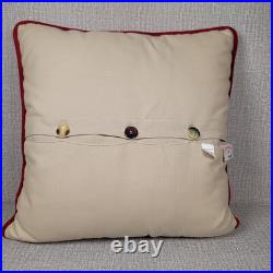 Catstudio North Pole Christmas Themed Hand Embroidered 20x20 Cover & Pillow