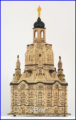 Ceramic house tea light holder Frauenkirche in Dresden Germany Midene handmade