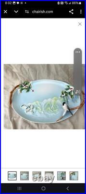 Chickadee Platter Holiday Beginnings by Franz. Perfect for the holidays