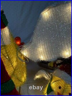 Chicken Family Carolers RARE Holiday Living Light Up Christmas Decor