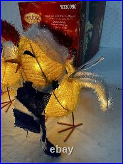 Chicken Family Carolers RARE Holiday Living Light Up Christmas Decor