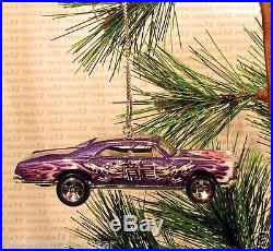 Chinese Dragon 1967 PONTIAC GTO CHRISTMAS ORNAMENT Purple rare XMAS