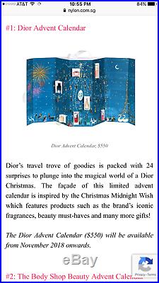 Christian Dior ADVENT CALENDAR 24 Maison Christmas 2018 Brand New Limited Edt