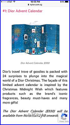 Christian Dior ADVENT CALENDAR 24 Maison Christmas 2018 Brand New Limited Edt