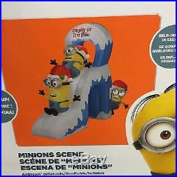 Christmas 10' Ft Despicable Me Airblown Minion Slide Inflatable Yard