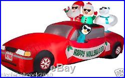 Christmas 10 Ft Mr. Santa Claus Sleigh Car Air Blown Inflatable Yard Decor