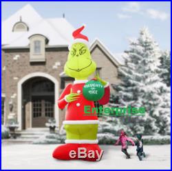Christmas 18FT Airblown Grinch inflatable DR SEUSS SANTA Lighted Holiday Decor