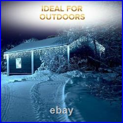 Christmas 480/720/960/1200 Led Icicle Snowing Xmas Chaser Lights Outdoor Indoor