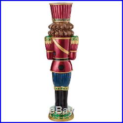 Christmas 6ft 1.80m Resin Nutcracker With 34 LED Lights FREE NEXT DAY DELIVERY