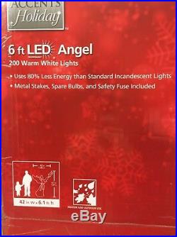 Christmas 74 Lighted Holy Angel Dove Indoor Outdoor Yard Art LED Lighting Decor