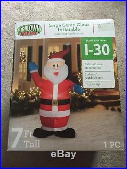 Christmas 7 ft Large Santa Claus Airblown Inflatable Indoor/Outdoor NIB