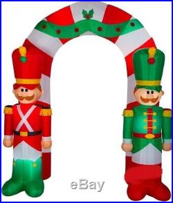 Christmas 9 Ft Toy Soldier Archway Arch Airblown Inflatable Yard Gemmy