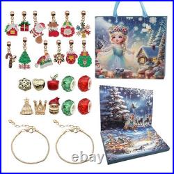 Christmas Advent Calendar Bracelet, 24 Days Xmas Countdown, DIY Jewelry Kit Gift
