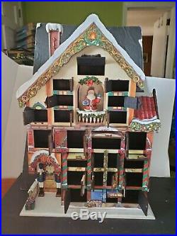 Christmas Advent Calendar Victorian House 24 Doors Costco 663167 Wood with Box