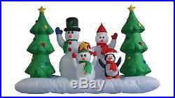 Christmas Air Blown Inflatable Yard Decoration Snowman Family Penguin X’mas Tree