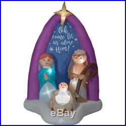 Christmas Airblown Inflatable 6' Nativity Scene with Mary, Joseph, and Baby Jesus