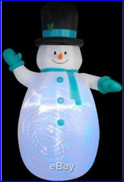 Christmas Airblown Inflatable Happy 12' Snowman Outdoor Light Up Yard Decoration