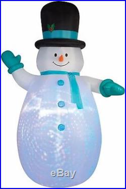 Christmas Airblown Inflatable Happy 12' Snowman Outdoor Light Up Yard Decoration