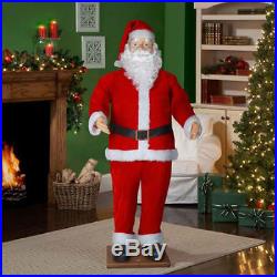 Christmas Animated Santa Life Size Spanish English Speaking Mp3 Sings & Dances