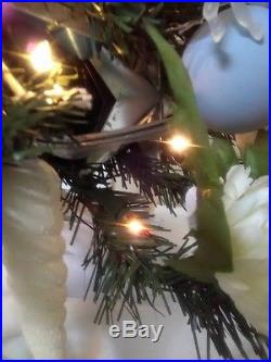 Christmas Artificial Pre-lit 3' Tree White/Silver/Blue Wish Upon A Star
