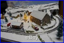 Christmas Briefcase Layout 2017 With Train By Mountain Lake Model Railways