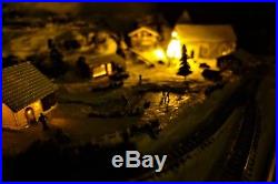 Christmas Briefcase Layout 2017 With Train By Mountain Lake Model Railways