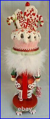 Christmas Cake Hat Soldier Nutcracker Red White 18 Wood Kurt Adler Hollywood