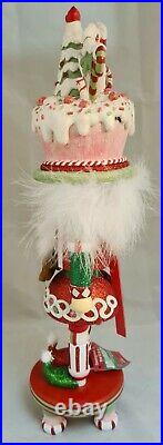 Christmas Cake Hat Soldier Nutcracker Red White 18 Wood Kurt Adler Hollywood