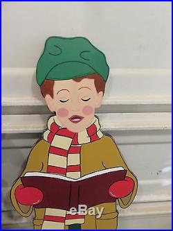 Christmas Carolers Victorian Wood Outdoor Yard Art Decoration, Set of 4 Family