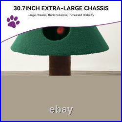 Christmas Cat Tree with Cat House Cat Tower for Indoor Cats with Cat Condos
