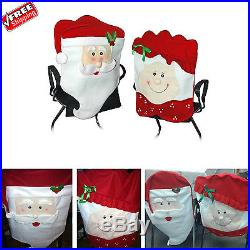 Christmas Chair Covers Santa Claus Decoration Party Holiday Home Celebrate Gift
